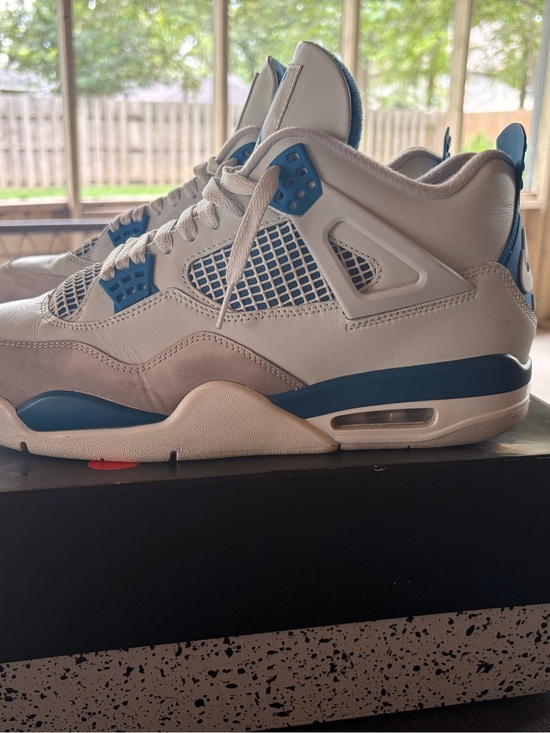 Nike Air Jordan 4 Retro - Cream & Blue Accent main image 6